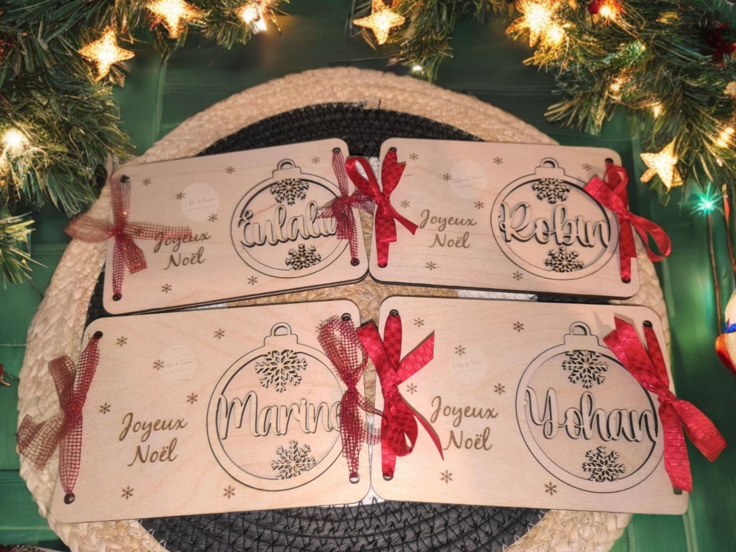 Carte billet de noël