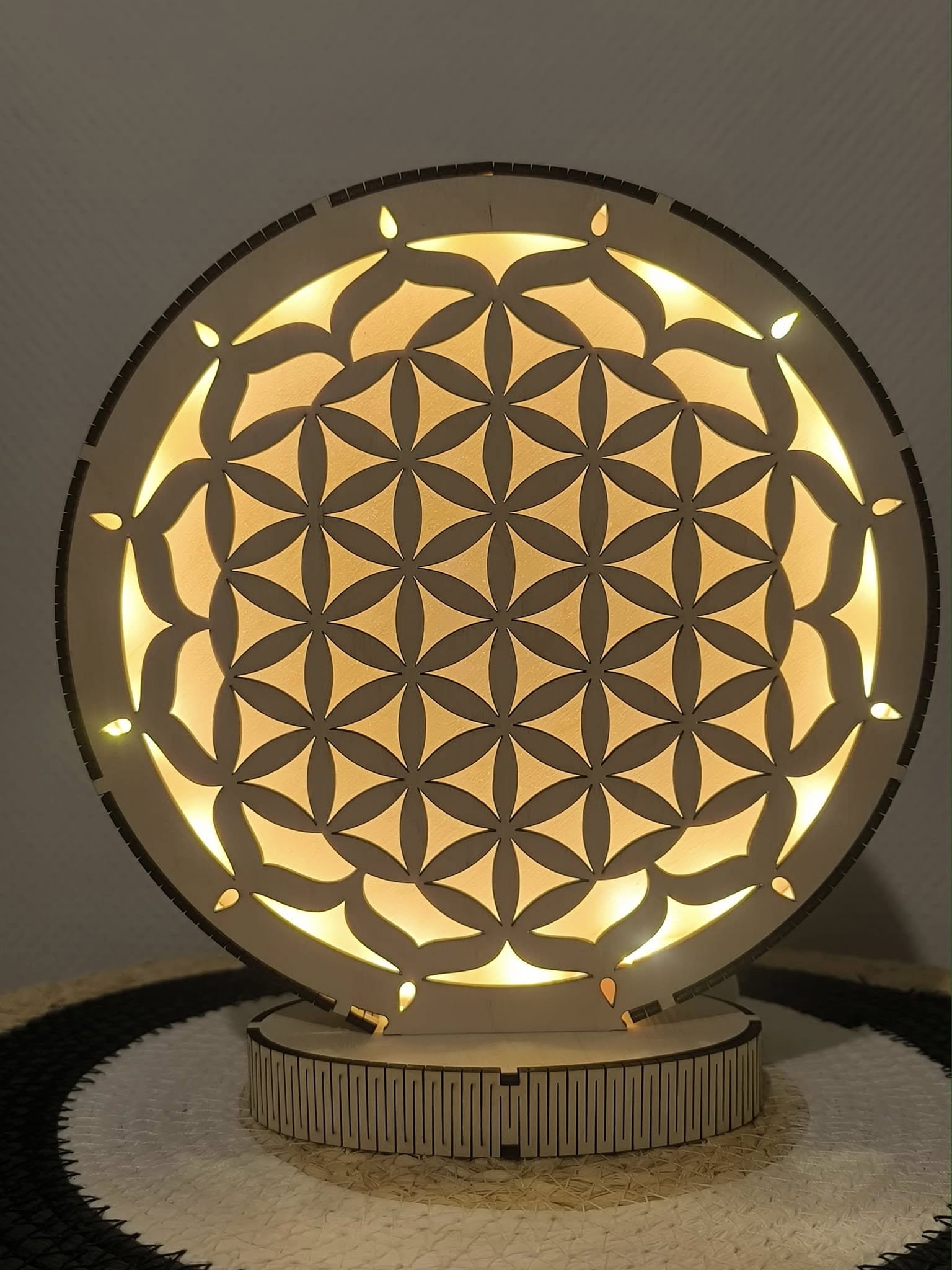 Lampe fleur de vie