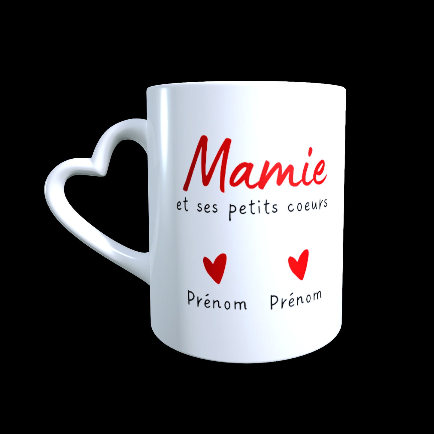 mug mamie et ses petits coeurs fête des grands mères